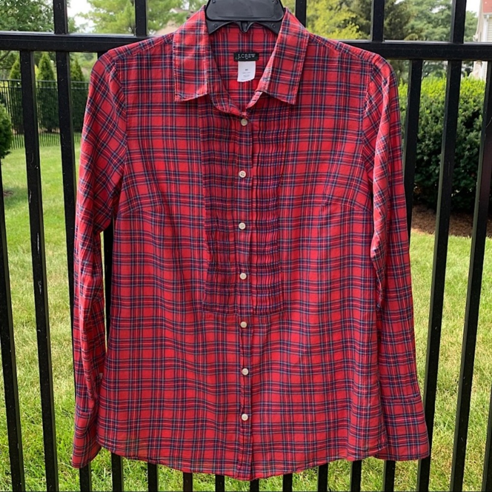 Jcrew plaid shirt 
Size:XS